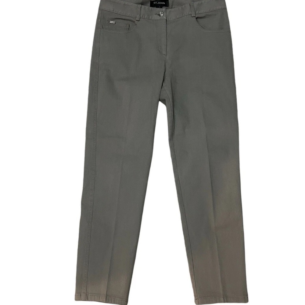 St. John High Rise Skinny Jeans Size 6 Gray Excellent Condition - Picture 2 of 11